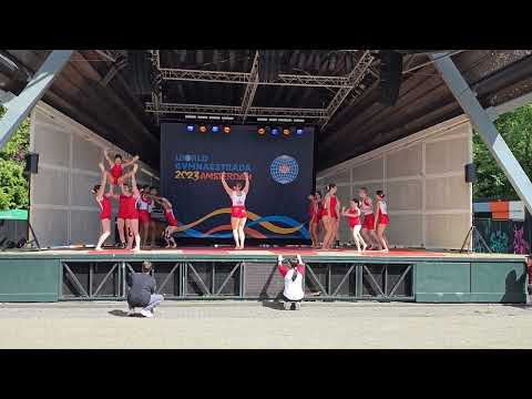 World Gymnaestrada Amsterdam 2023, team Canada in Vondelpark