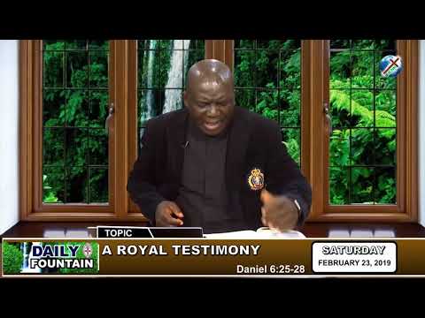 DAILY FOUNTAIN OF FEBRUARY 23, 2019 -  VEN. RAMDI RAPHEAL WONOLE