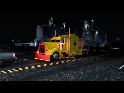 Custom Kenworth W900 Hauls Construction Debris [CUMMINS ISX STRAIGHT PIPES] ATS