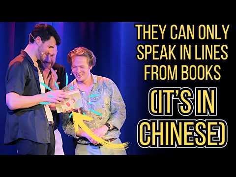 CHINESE SLUG MAN | The BOOK Game (They can only speak from RANDOM books)