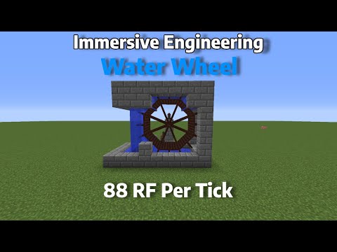 How To Setup A Water Wheel Power System In Immersive Engineering