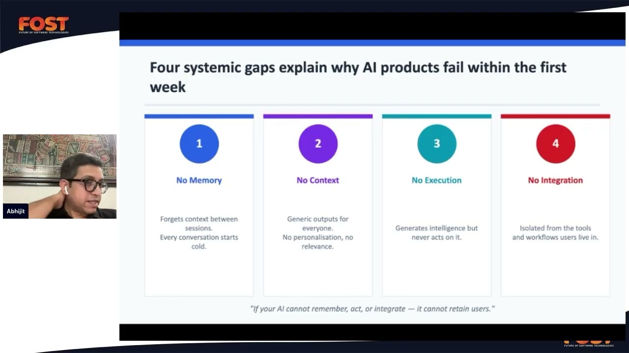 Fost Singapore 2026 - From Models to Moments: Why Most AI Products Fail in Week One.
