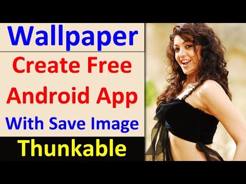How to make Wallpaper Android App in Thunkable, Save Image on SDCard, AppInventor Wallpaper Tutorial
