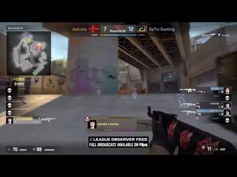 dev1ce 1x4 clutch   ELEAGUE   Astralis vs Optic Gaming