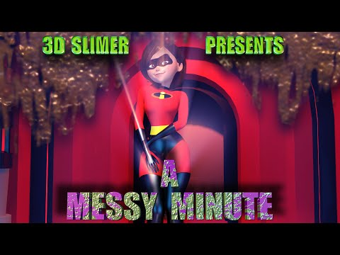 Elastigirl Splatterd With Chocolate!