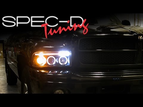 SPECDTUNING INSTALLATION VIDEO: 1994-2001 DODGE RAM HEAD LIGHTS / PROJECTOR HEAD LIGHTS