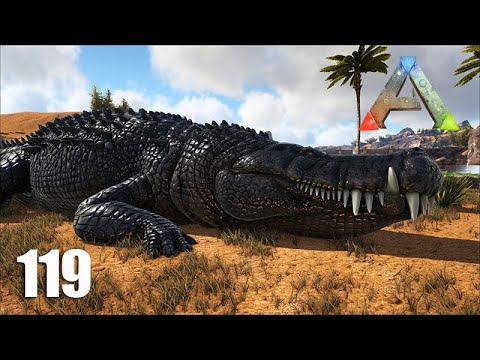 Domando o CROCODILO GIGANTE  - DEINOSUCHUS  -  ARK Ragnarok - Ep 119