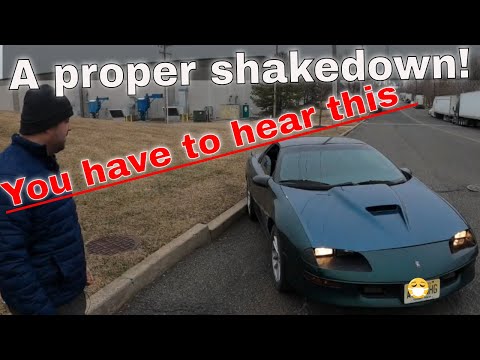 1994 LT1 Camaro performance camshaft swap Long tube headers test drive 4th gen f body pov cam sound