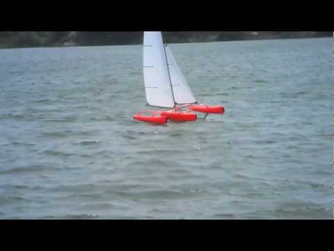FireDragon - Hydro Foiling on Asymmetric Foils - Mini40/F-48 Trimaran