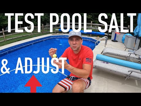 Test Salt Water Levels and How to Adjust Salt Level in Pool 3 ways  #DIY #pool #salt
