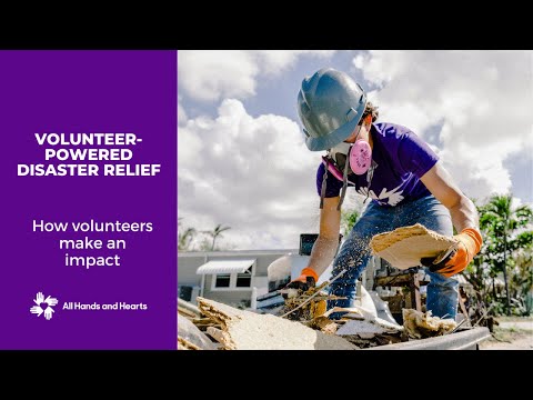 Disaster-relief volunteers make an impact