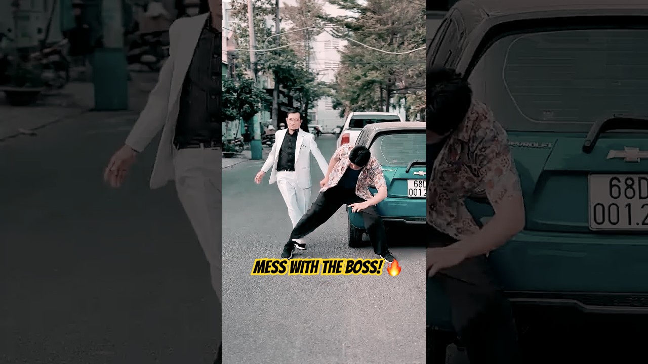 WH | He tried to trip the WRONG person! 😂[WHITE HERO] #whitehero #GoodDeeds #shorts #trending