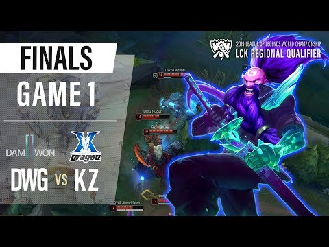 DWG vs KZ | 2019 LoL Worlds LCK Regional Qualifier Game1 H/L