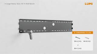 How To Install Tilt Curved TV Wall Mount - LP37-810T