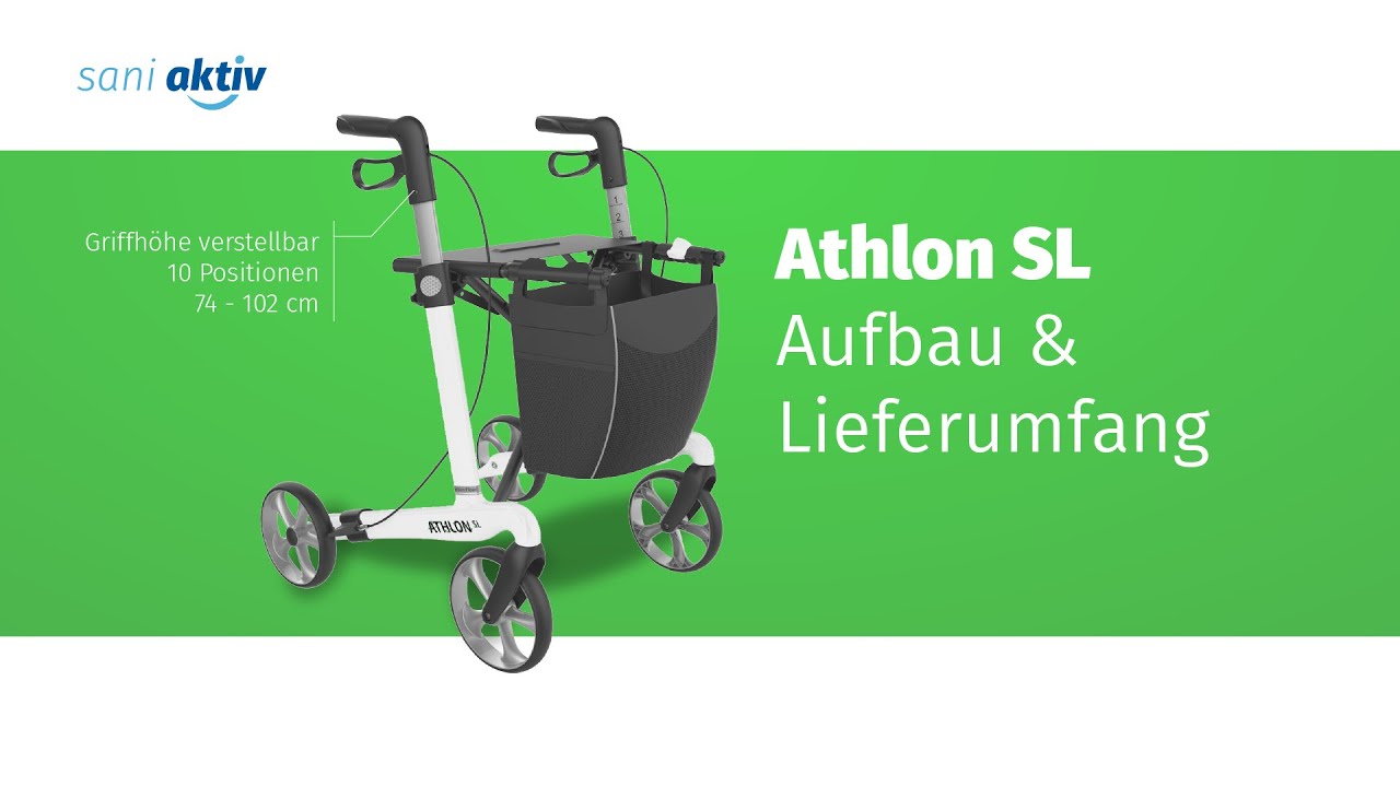 Rehasense Rollator Athlon SL: Aufbau & Lieferung