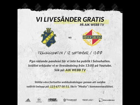 Highlights AIK - Rosersberg, Träningsmatch 200912