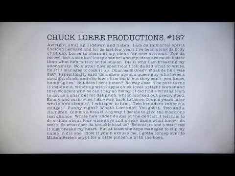 Chuck Lorre Productions, #187/Warner Bros. Television (2007)