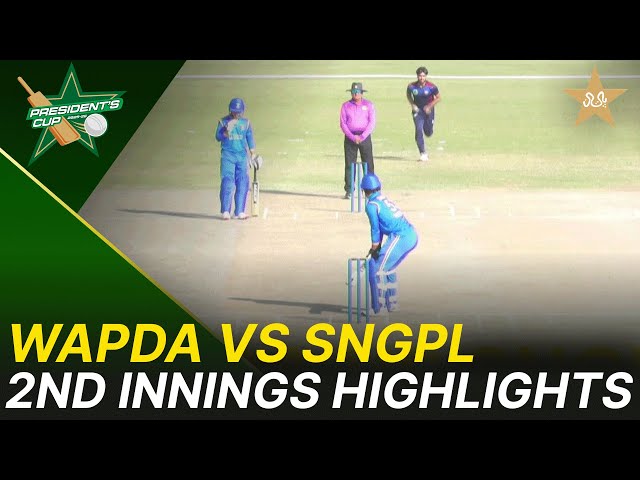 2nd Innings Highlights | WAPDA vs SNGPL – President’s Cup Grade-I 2025-26 | KCCA Ground | PCB