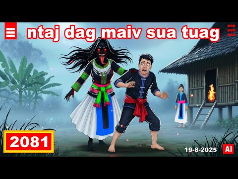 dab hais hmoob - 2081 - 19-8-2025 ntaj dag maiv sua tuag, ความรักถูกขวาง, the sad love.