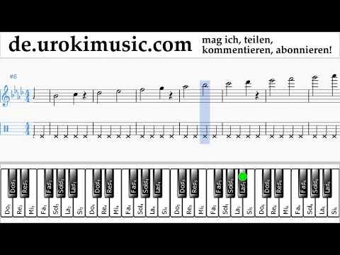 Klavier Lernen (rechte Hand) P!nk - What About Us Tabulatur Teil#1 Übungen um-i995