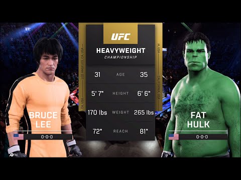 Bruce Lee vs. Fat Hulk - EA Sports UFC 5