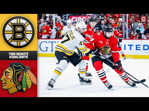Chicago Blackhawks vs. Boston Bruins (1/17/25) | Game Highlights | CHSN Blackhawks