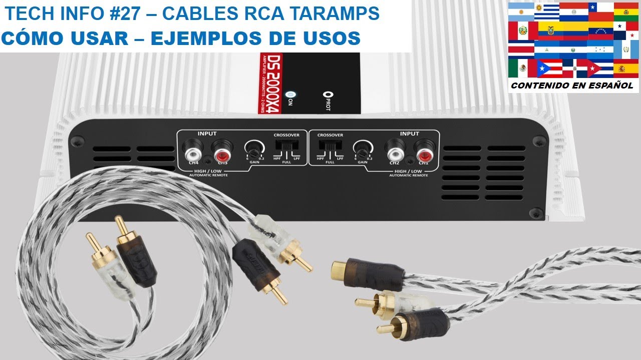 Watch TECH INFO #27 - CABLES RCA TARAMPS - CÓMO USAR - EJEMPLOS DE USOS 1 Now TECH INFO #27 - CABLES RCA TARAMPS - CÓMO USAR - EJEMPLOS DE USOS 1