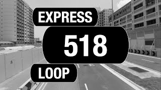 Go-Ahead Express 518 (BFTP 2023) | Bus Service Route Visual