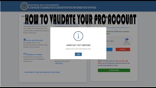 How to validate your account in PRC