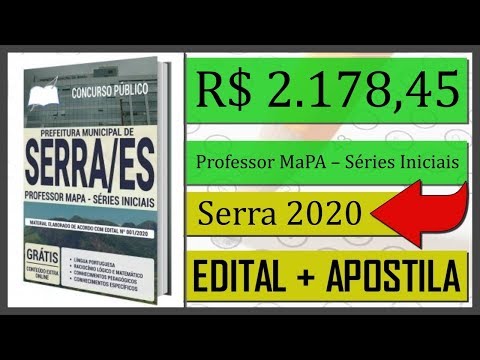 Edital Concurso de Serra 2020   Apostila Para Professor MaPA – Séries Iniciais