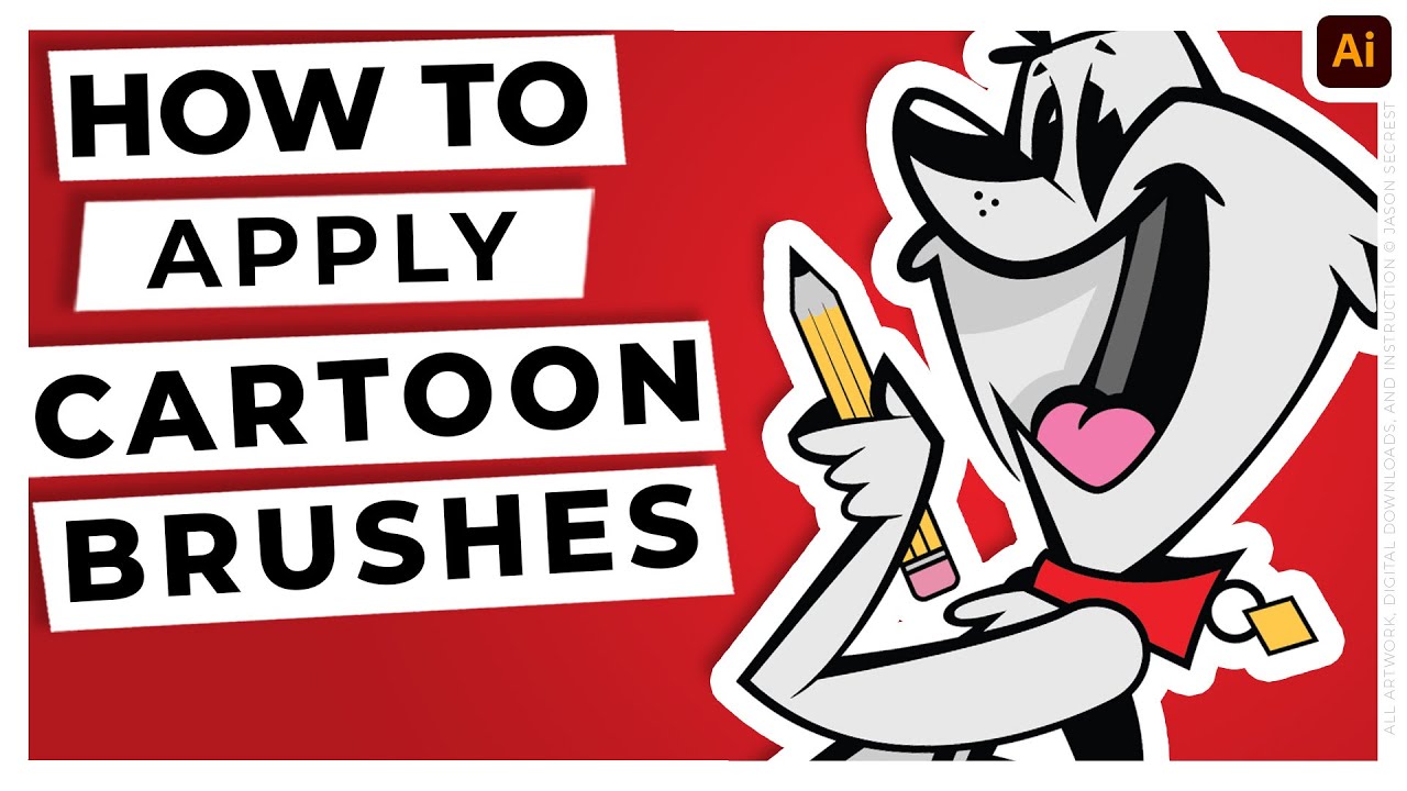 Beginner Adobe Illustrator Tutorial using Brushes