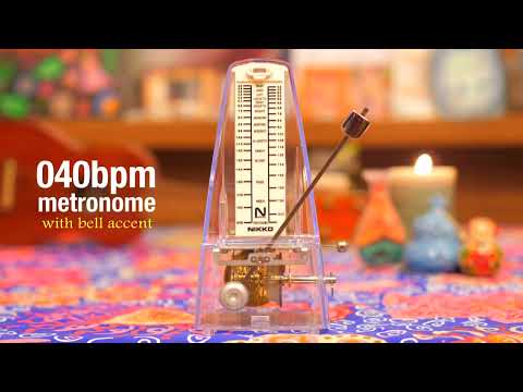 メトロノーム練習用テンポ40（ベル音入り）metronome 40bpm  with bell accent