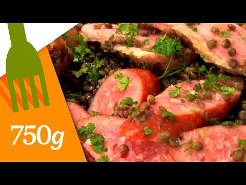 Recette de Petit salé aux lentilles - 750g