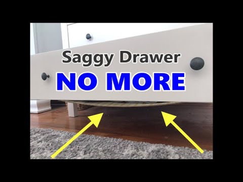 Part of a video titled How to Fix Saggy Drawers from IKEA (or anywhere else) - YouTube