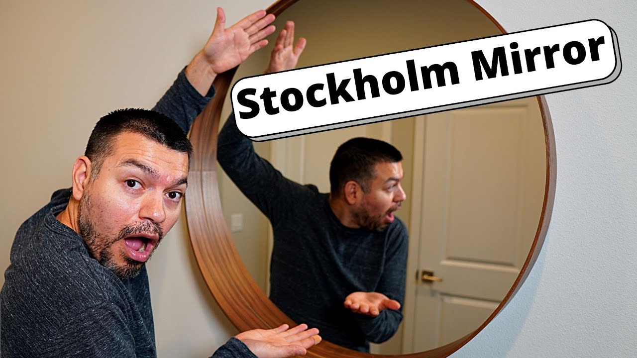 STOCKHOLM MIRROR Walnut Veneer VLOG  31.5