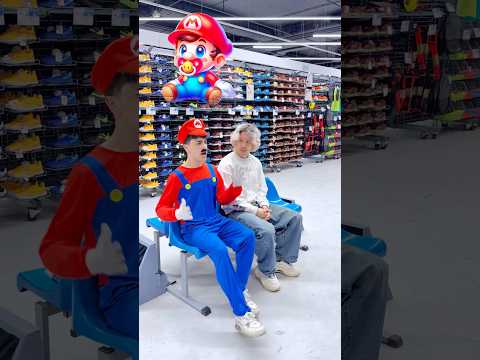 The baby scared the athlete 🥶 #dichik0 #shortvideo #mario #athlete #scary