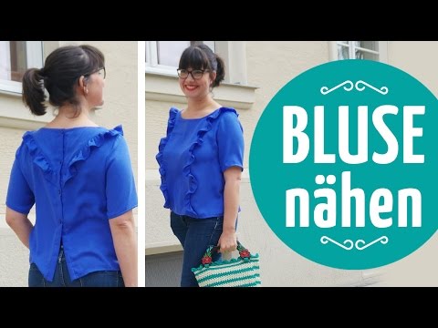 Bluse mit Rüschen nähen