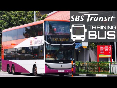 [Exclusive] SBST Training Bus Scania K310UD Euro 4 Demonstrator