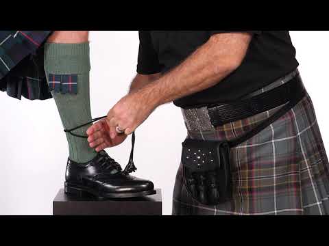 How to Tie Ghillie Brogues. Easy Step-by-step Instructions for tying your Scottish Kilt Shoes