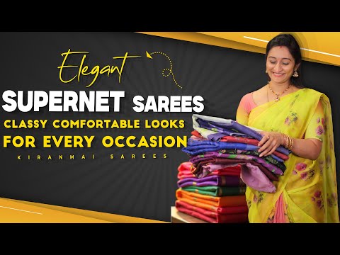 Elegant Supernet Sarees for Teachers | Classy & Comfortable Looks for Every Occasion