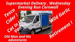 A Gorgeous Evening,  Run, Polperro , Polruan , Lerryn, Chat, Supermarket delivery driver