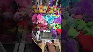 HACK To WIN at a Rigged Claw Machine #shorts