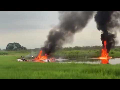 🚨Un choque entre dos avionetas se registró en el cantón Puebloviejo, provincia de Los Ríos, 