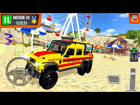 Coast Guard Beach Rescue Team #6 Beach Patrol! Car Games Android gameplay