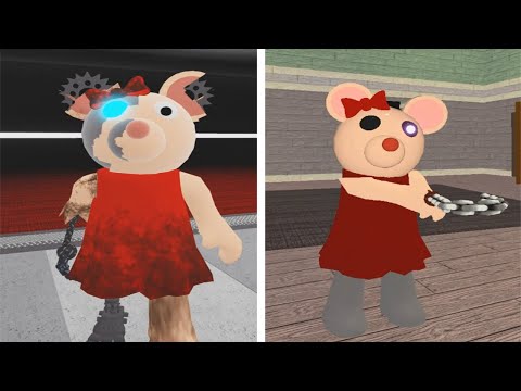 NEW PIGGY MOUSEY CYBORG vs PIGGY MOUSEY REDESIGN JUMPSCARE