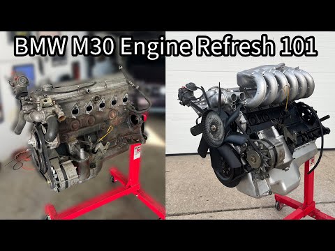 Making A 50 Year Old BMW Engine New Again! M30 Inline 6 Engine Restoration