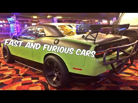 Fast and Furious cars at Las Vegas Casino Dodge Challenger  Camaro z28