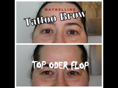 Ich teste Maybelline Tattoo Brow dark brown deutsch// Top oder Flop