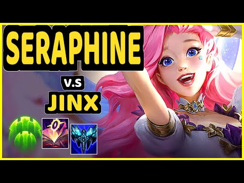 SERAPHINE vs JINX - BOTTOM ADC GAMEPLAY - NA Ranked GRANDMASTER