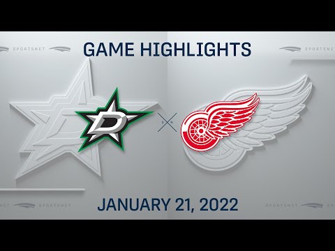 NHL Highlights ' Stars vs. Red Wings - Jan. 21, 2022